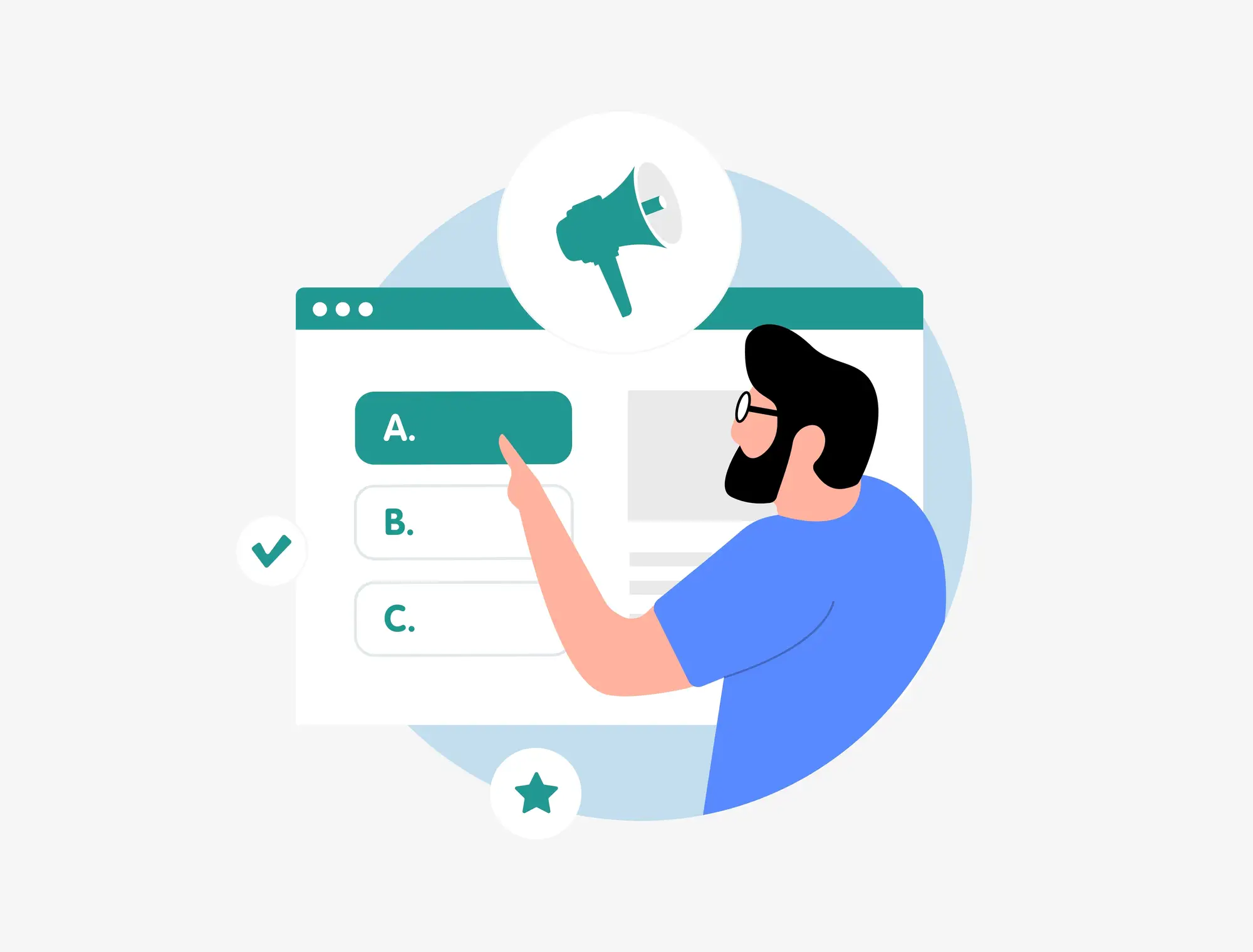 Gamified marketing strategy with interactive quiz and gamification in digital marketing