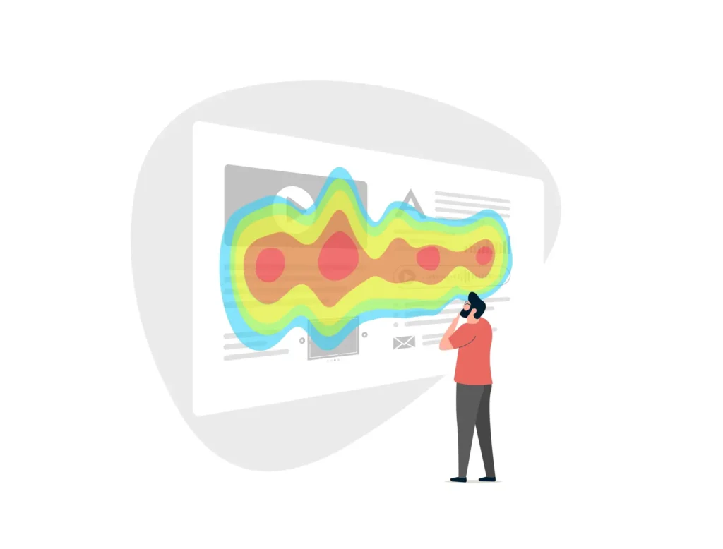 Heatmap analysis showing how to interpret a heatmap data visualization on website